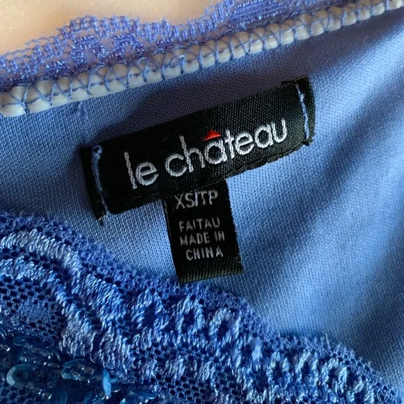 SOLD Le Chateau Women’s Beaded Dress Top 🌺 Size XS (extra small) - Picture 11 of 13